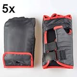 Neewer (5x) Black w/ Red Trim Boxing Gloves for Nintendo Wii Fighting Games ....