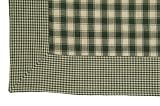 Dunroven House 795BB-G Minicheck Bordered Housecheck Placemat in Green- Pack of 6