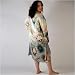  : Hand Painted Silk Caftan by TexereSilk, 100% Silk, Hand Painted & Hand Dyed -- The Lotus