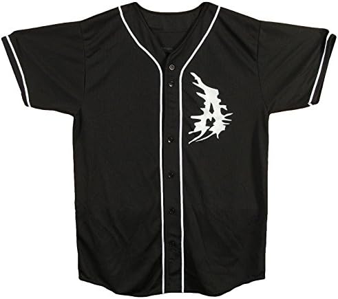 Attila Men's A Logo Authentic Baseball Jersey X-Large Black