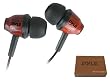 Pyle PIEHWD80DK Woodbud Real Wood In-Ear Earbud Stereo Headphones (Dark Wood)