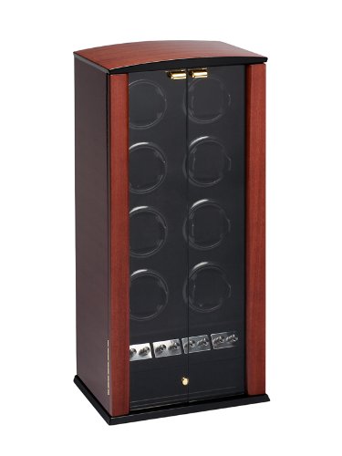 Rothenschild Accessories RS-322-8 SP-VN Watch Winder For 8 Watches Mahagony