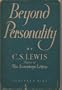 Beyond Personality: The Christian Idea of God