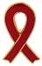 RED Ribbon Awareness Tac Pin