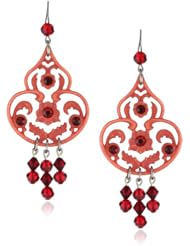 Tarina Tarantino "Classic" Siam Chandelier Style Earrings