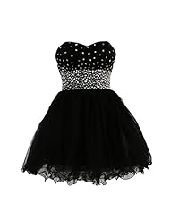 Sweetheart Short Organza Sleeveless 2015 Beaded Lace-Up Evening Dress/Homecoming Dress/Prom Dress/Wedding Party Dress 