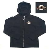 San Francisco Giants MLB Girls Lucky Full Zip Hooded Jacket (Black)