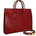 Pratesi Ladies' Polished Dark Brown Leather Classic Handbag