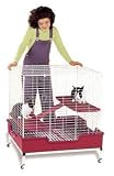 3 Level Rabbitrail Home 32 X 32 X 34h (white/teal)