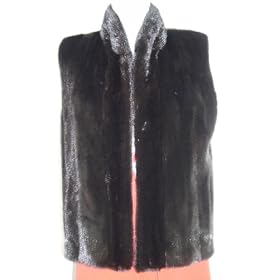 Buy 21 In Mink Vest w Hair Up Tuxedo Front USA Made by FursNewYork