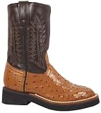 Smoky Mountain Toddler Ostrich Crepe Sole Western Boots