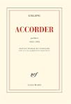Accorder: Po�mes 1933-1996