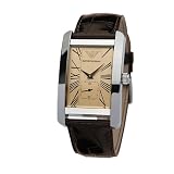 Emporio Armani Mens Brown Leather-Strap Watch by Armani