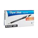Paper Mate 85582 Flexgrip Elite Retractable Ballpoint Pens, Fine Point, Black, 12-Pack