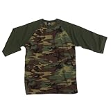 3 4 SLEEVE CITY CAMO 2-TONE RAGLAN T-SHIRT by Featherlite Outdoor Gear