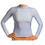 Beach Depot UPF 50+ Women's Long Sleeve Rash Guard Shirt - Carolina Blue
