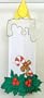 Candle Stick Outdoor Appliqued Wind Sock 24"