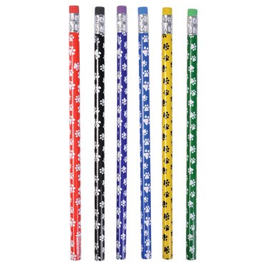 24 paw print pencils- party favors