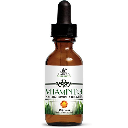 Vitamin D3 Drops | Natural Immunity Booster | 30+ Flexible Liquid Servings 1000iu/ 4000iu/5000iu/10000iu | Made In USA