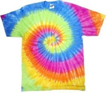 Tie-Dye T-Shirt ~ Short Sleeve ~ 100% Cotton ~ Eternity (X-Large, Eternity)