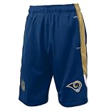 Youth St Louis Rams Kick Off Mesh Shorts (8-20) Small