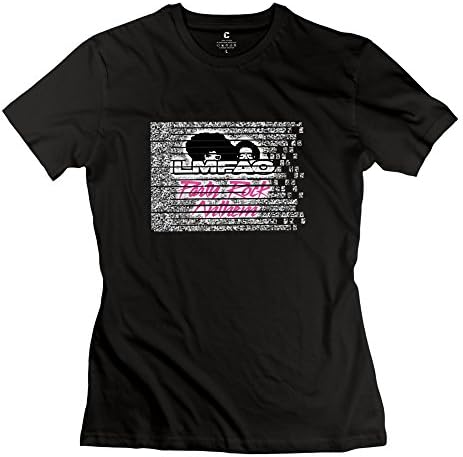 BXGD- Women's Latest T Shirts Lmfao Pop Band Size XL Black