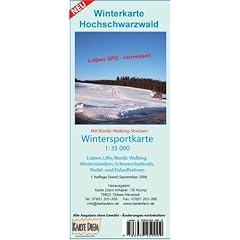 Wintersportkarte Hochschwarzwald. Loipen, Skilifte, Nordic Walking, Schnee-Schuhtrails und Eislaufen