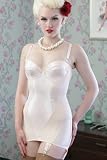 What Katie Did L3007 Glamour Shape Wear Vintage Peach Corselette