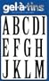 Gel-A-Tins 2 Inch Roman Letters Stamp