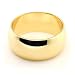 14K Yellow Gold Wedding Bands 8mm half round