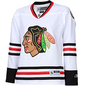 Jersey Blackhawks Ladies White Premier