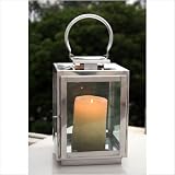 Unique Arts Glass Candle Lantern, Small