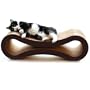 PetFusion Cat Scratcher Lounge - Deluxe (Walnut Brown)