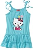 Hello Kitty Girls 2-6X Satin Applique And Rhinestones On Knit Dress