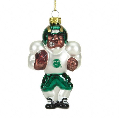 Buy Colorado State Rams 4 Glass African American Football Player by Scottish Christmas