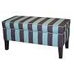 Dwell Upholstered Storage Bench - Oxygen/ Chocolate