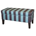 Dwell Upholstered Storage Bench - Oxygen/ Chocolate