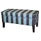 Dwell Upholstered Storage Bench - Oxygen/ Chocolate