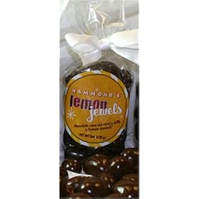 Hammonds Holiday Candy Gift Lemon Jewels Chocolate Covered Christmas Candy 8 Ounce Bag by Hammond's Candies