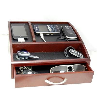 Digipower SAM-G100-CH Executive Edition Charging Valet - Cherrywood
