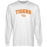 NCAA Pacific Tigers White Logo Arch Long Sleeve T-shirt-