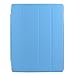BESDATA Ultra Thin Magnetic Smart Cover [Auto Wake/Sleep Function]& Translucent Back Case for 2013 iPad Air + Screen Protector + Cleaning Cloth + Stylus (Sky Blue)