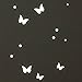 WANDKINGS® Glow-in-The-Dark Decals Butterflies & Stars 78 Stickers on 2 US Letter Sheets (Each 8.3 x 11.7 inch)