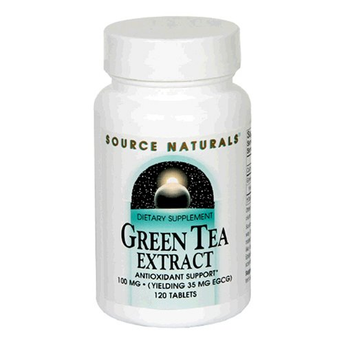 HealthPersonalCare: Source Naturals Green Tea Ext 30 33mg EGCG 100mg, 120 tablets  Pack of 3 