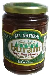 Pure Bee Honey with Comb (Buram) 30 oz (850g)