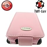 i-nique Tuff-Luv Exec soft Napa leather case for Apple Ipod Classic (160GB) - (Penelope Pink) + Belt clip & screen protection