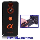 Wireless IR Infrared Remote Control for Sony Alpha A230,A290,A330,A380,A390,A450,A550,A700,A850,A900,A55,A33,NEX-5 Milnolta DSLR as IRMT-DSLR1