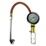 Dual Chuck Tire Inflator With Dial Pressure Gauge Air Tools