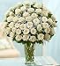 Flowers by 1800Flowers - Ultimate Elegance Premium Long Stem White Roses - Four Dozen White Roses
