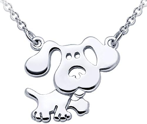 Pearl of Dream Faithful Friend Doggy Cute Sterling Silver Pendant Necklace